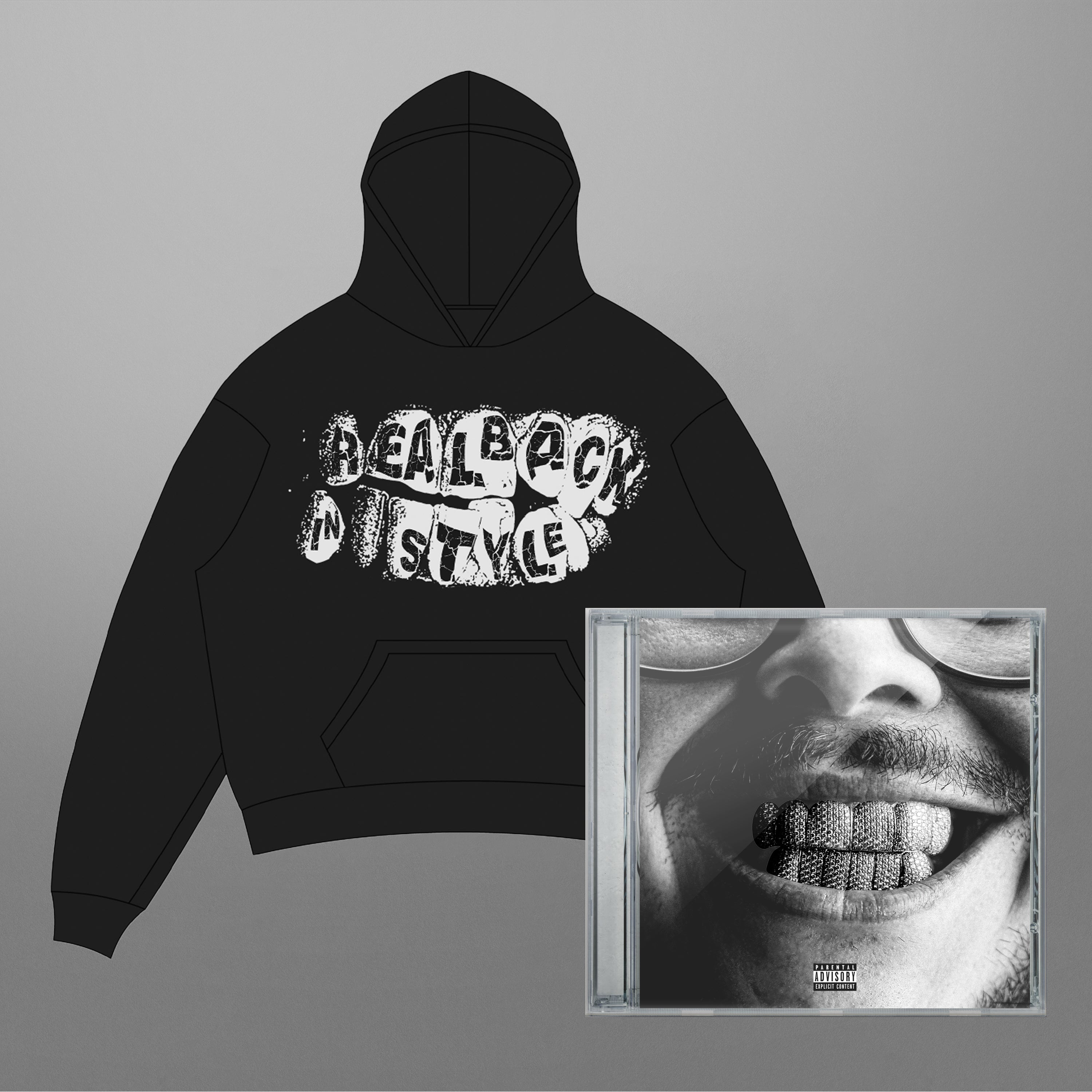 Real Back In Style CD +  Teeth Hoodie